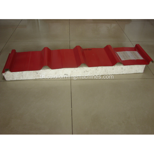 EPS และ Rockwool Sandwich Roof Panle Line